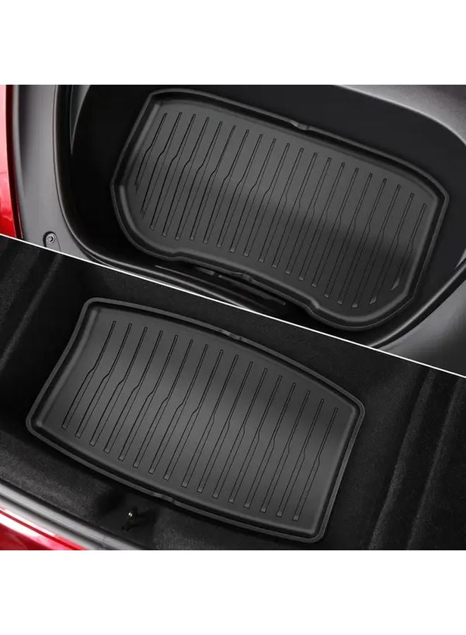 Tesla Model Y 2025 Front Rear TPE Cargo Liner Mats Durable Non Slip Easy Installation - Image 3